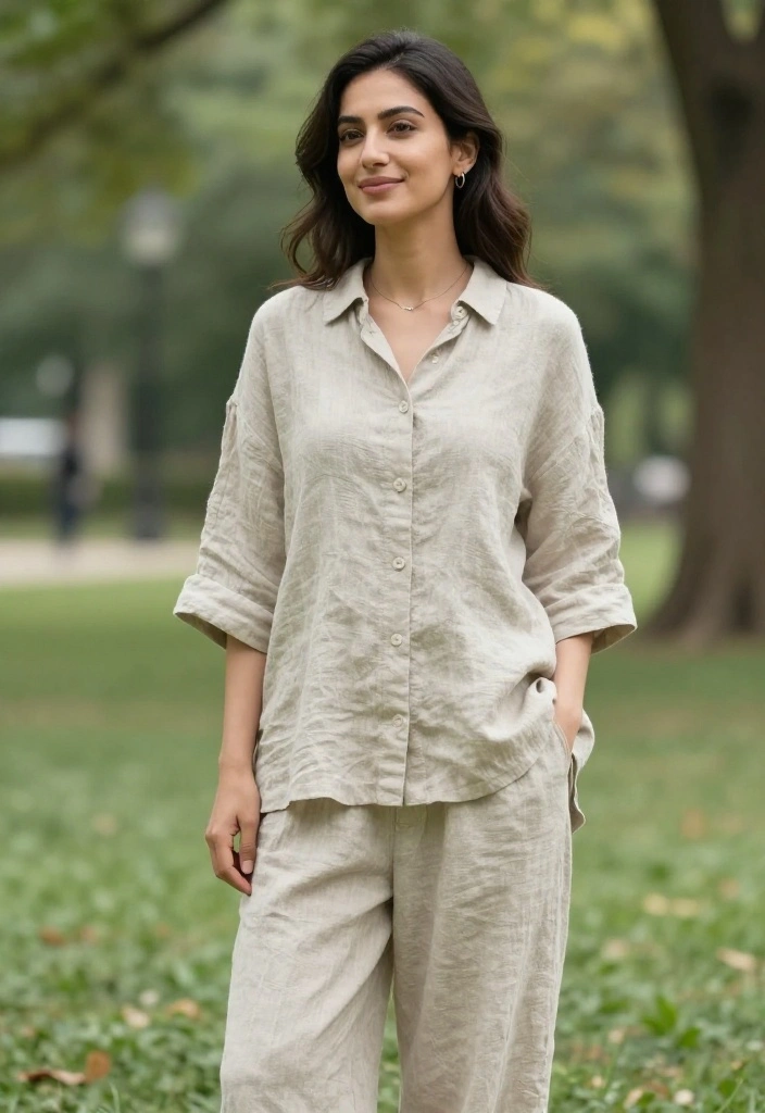 15 Europe Aesthetic Outfit Ideas That Pack Light - 14. Sustainable Linen Ensemble 1