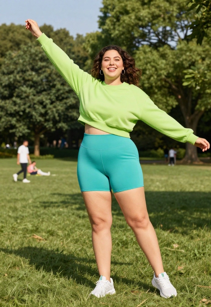 15 Plus Size Outfit Ideas That Highlight Your Best Features - 6. Chic Athleisure Co-ords 1