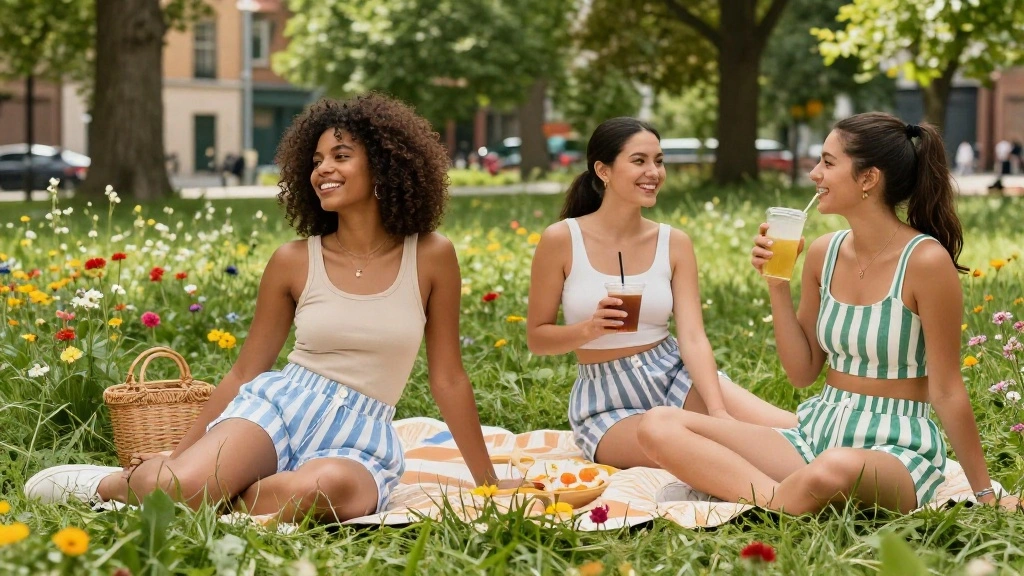 15 Striped Shorts Outfit Ideas for Women That Don't Add Width